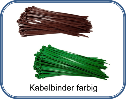 kabelbinder bunt / farbig