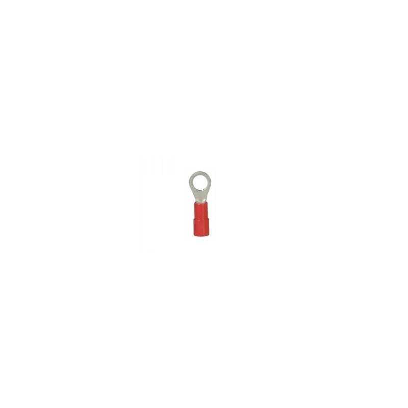 Monopoel GmbH - Kabelschuh, Ringform, isoliert, M3, rot