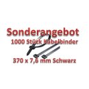 Kabelbinder 370 x 7,6 mm Schwarz 1.000 Stück Sonderangebot